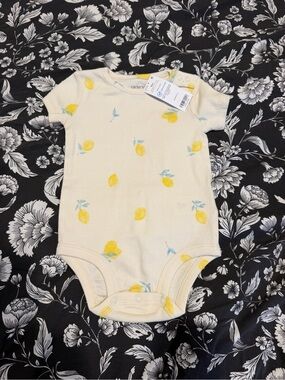 Carter's Lemon Ribbed Bodysuit